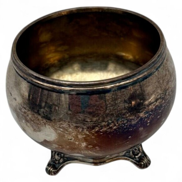 Vintage 1881 Rogers Glenrose 6 Pc Silverplate Tea Set W Tray - Picture 7 of 14